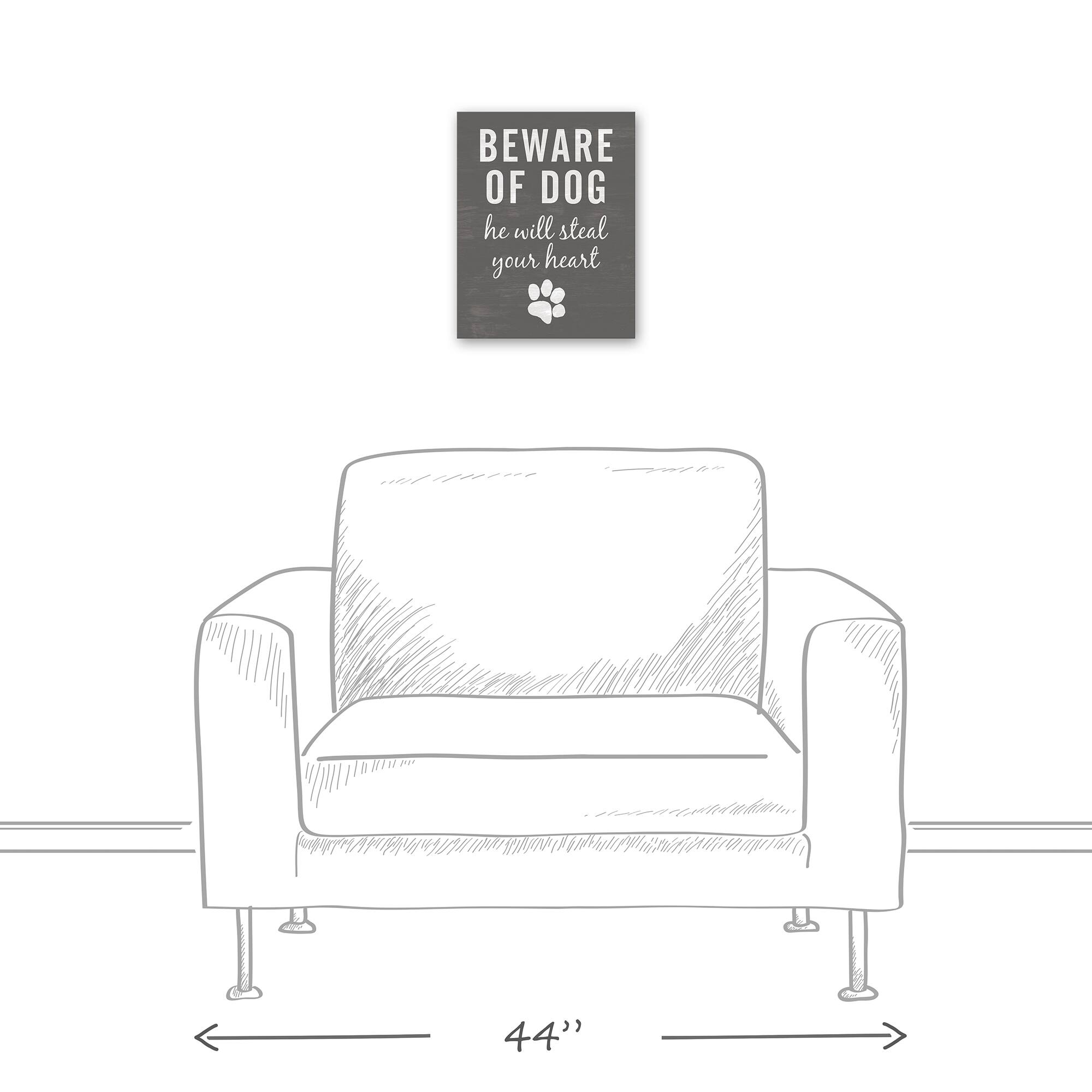 Dog Will Steal Your Heart Canvas Wall Art